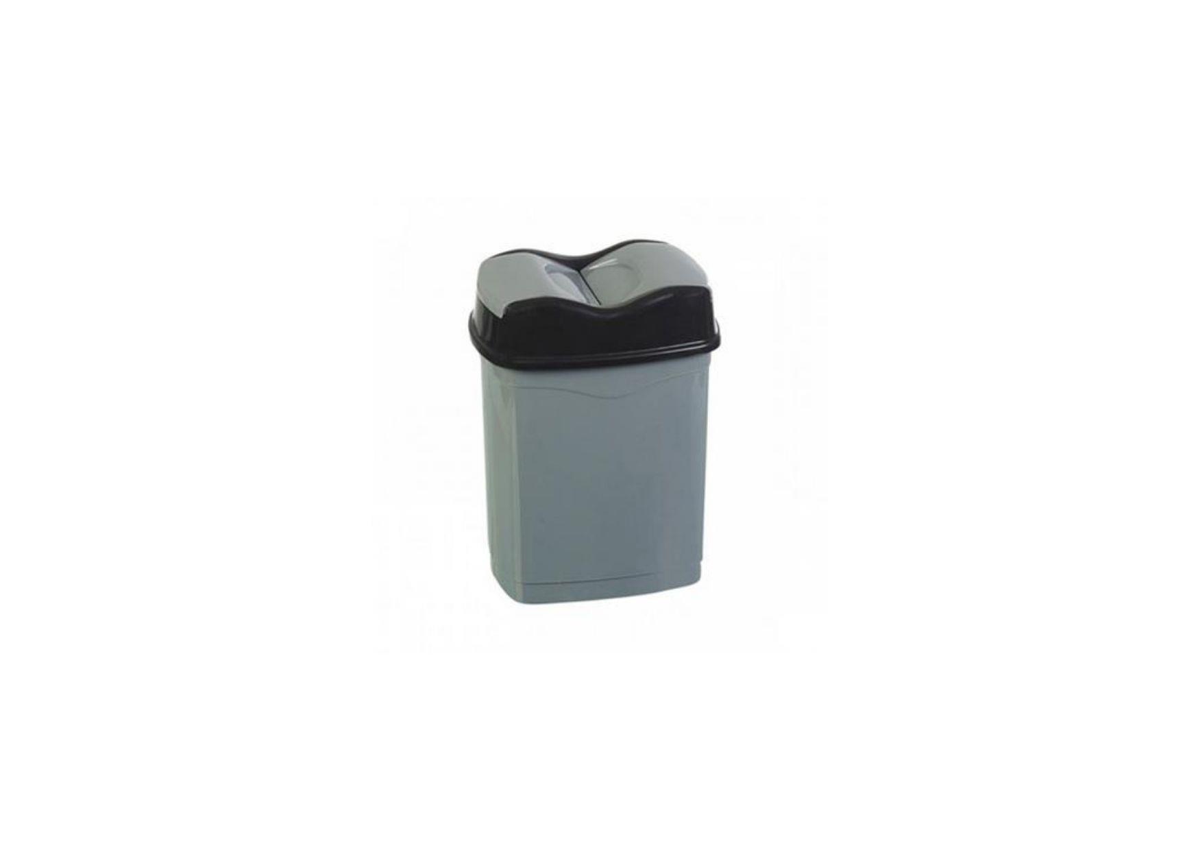 ÇİFT KAPAKLI ÇÖP KOVASI GRİ (25 LT) NO:4