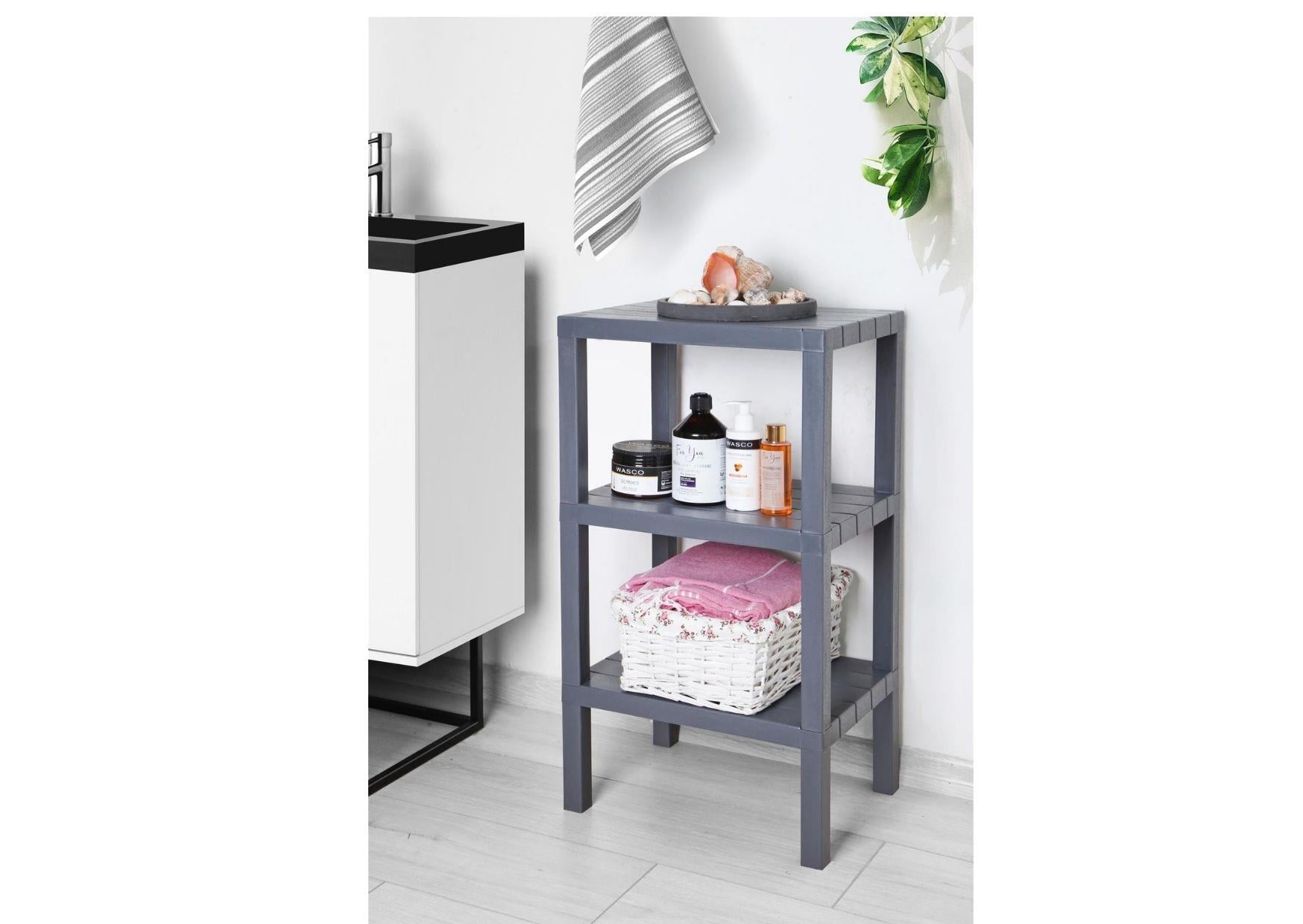 DecoBella Antrasit 3 'lü Modüler Raf