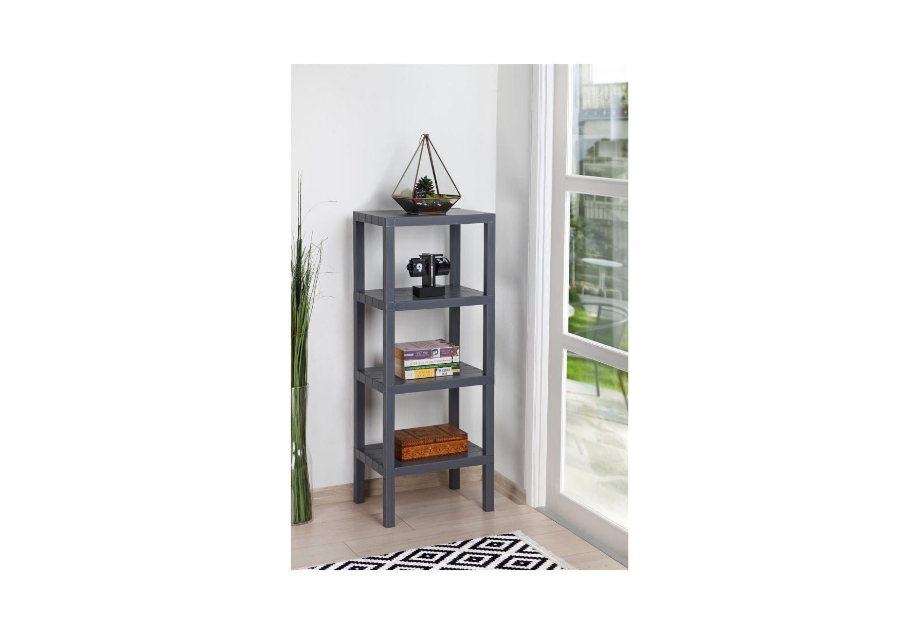 DecoBella Antrasit 4 'lü Modüler Raf