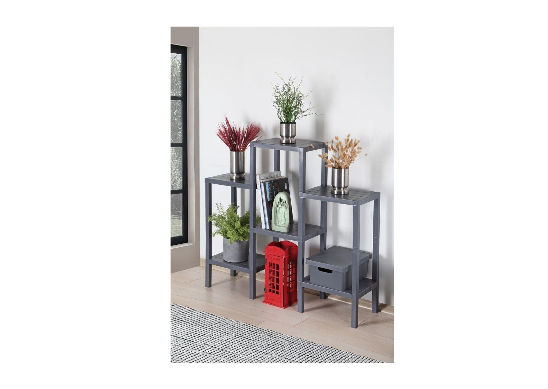 DecoBella Antrasit 6 'lı Modüler Raf