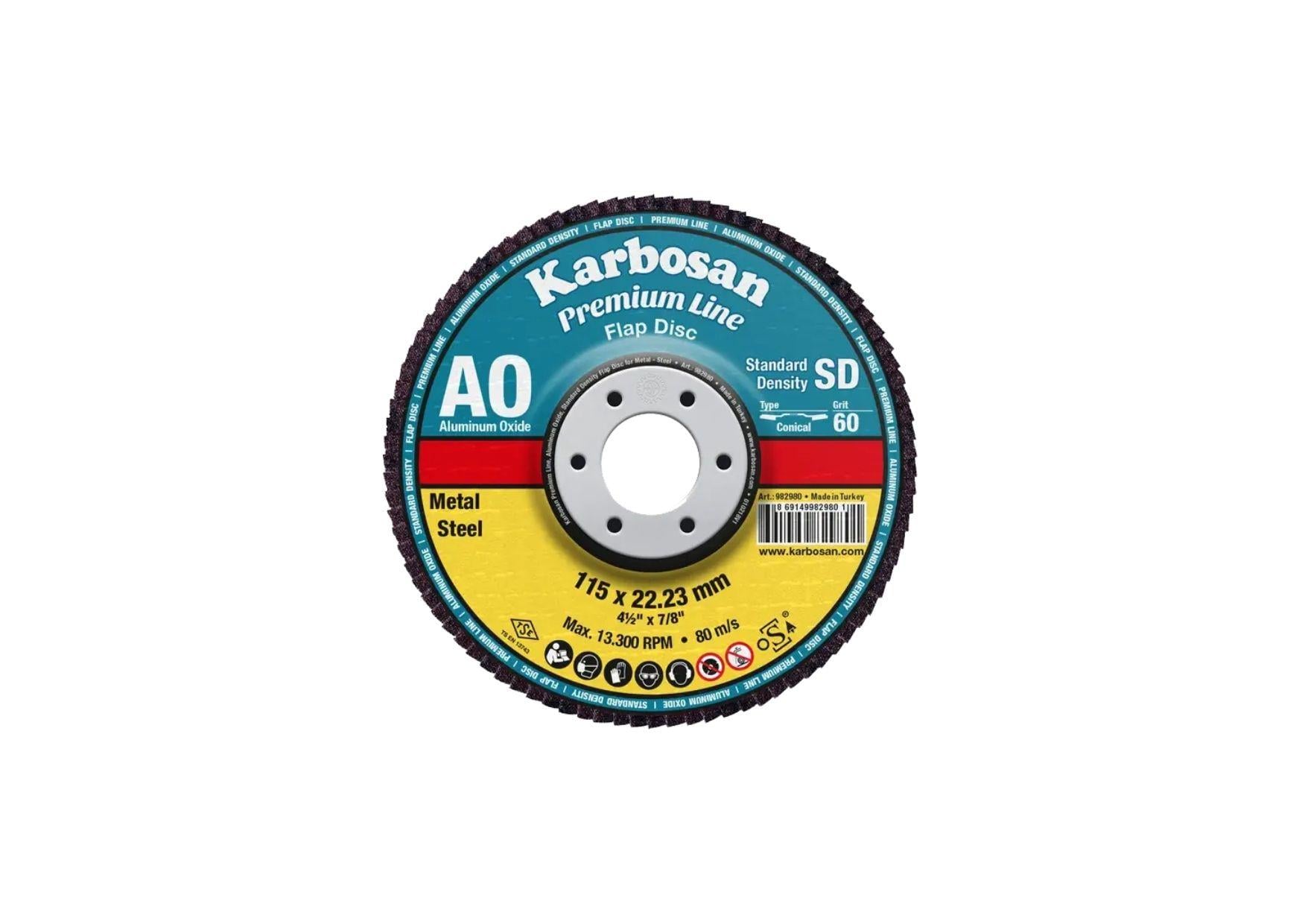 FLAP DİSK 115X22 ALÜMİNYUM A-60 KUM