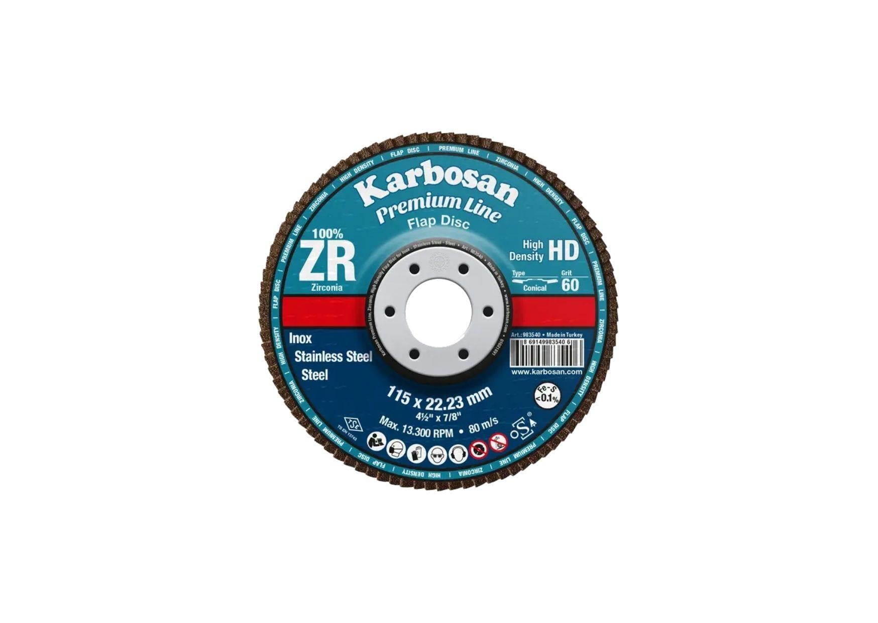 FLAP DİSK 180X22 ZİRKONYUM ZA-60 KUM