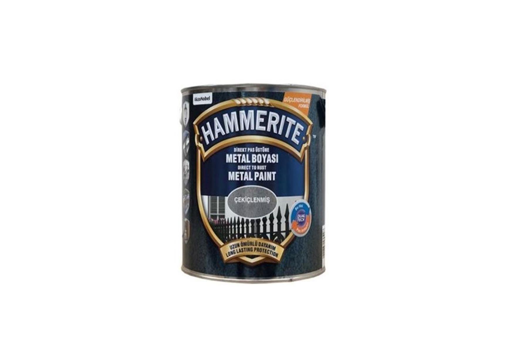 HM HAM. ÇEKİÇLENMİŞ GÜMÜŞ GRİ 0,75 L