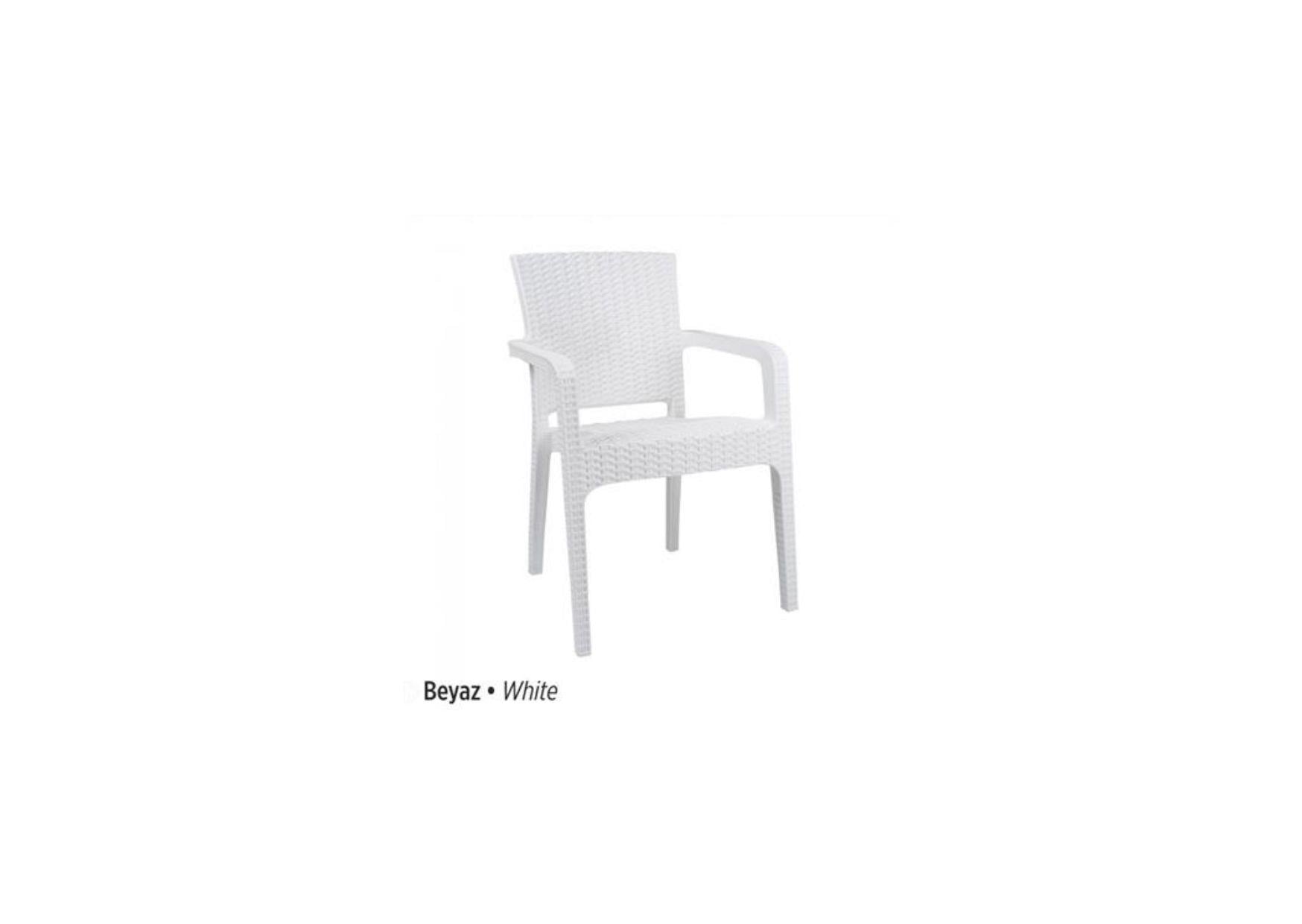 LİLYUM RATTAN KOLTUK BEYAZ
