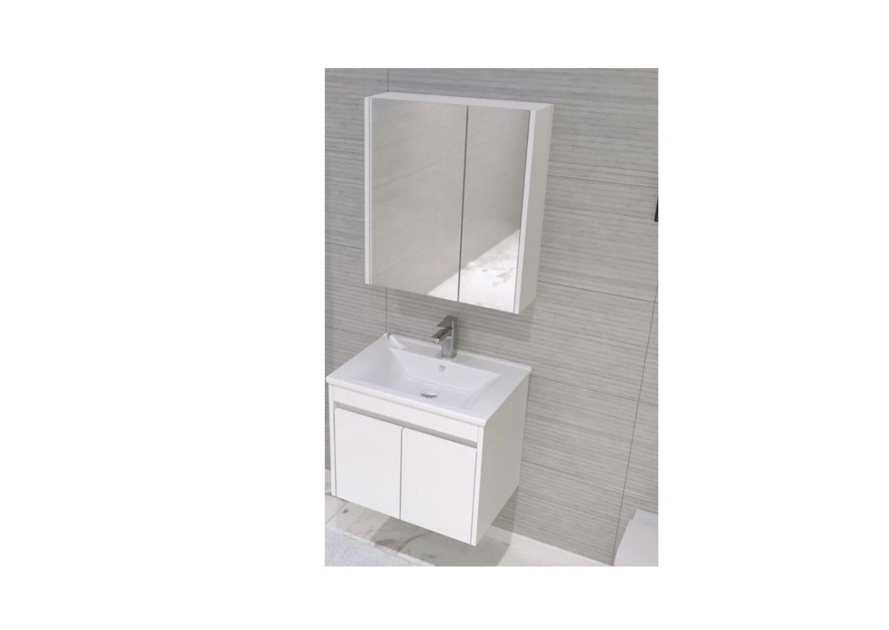 ORKA-SIDE 65 TAKIM BANYO DOLABI KAPAKLI BEYAZ