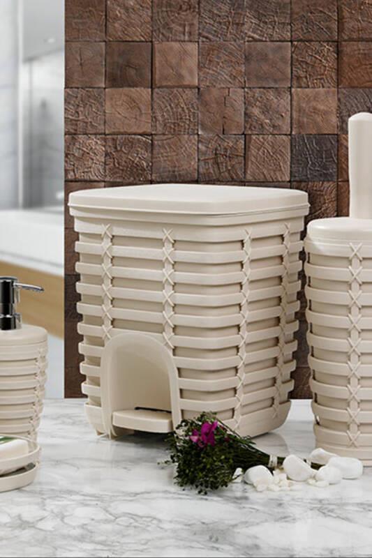 PALM PEDALLI ÇÖP KOVASI - BEJ