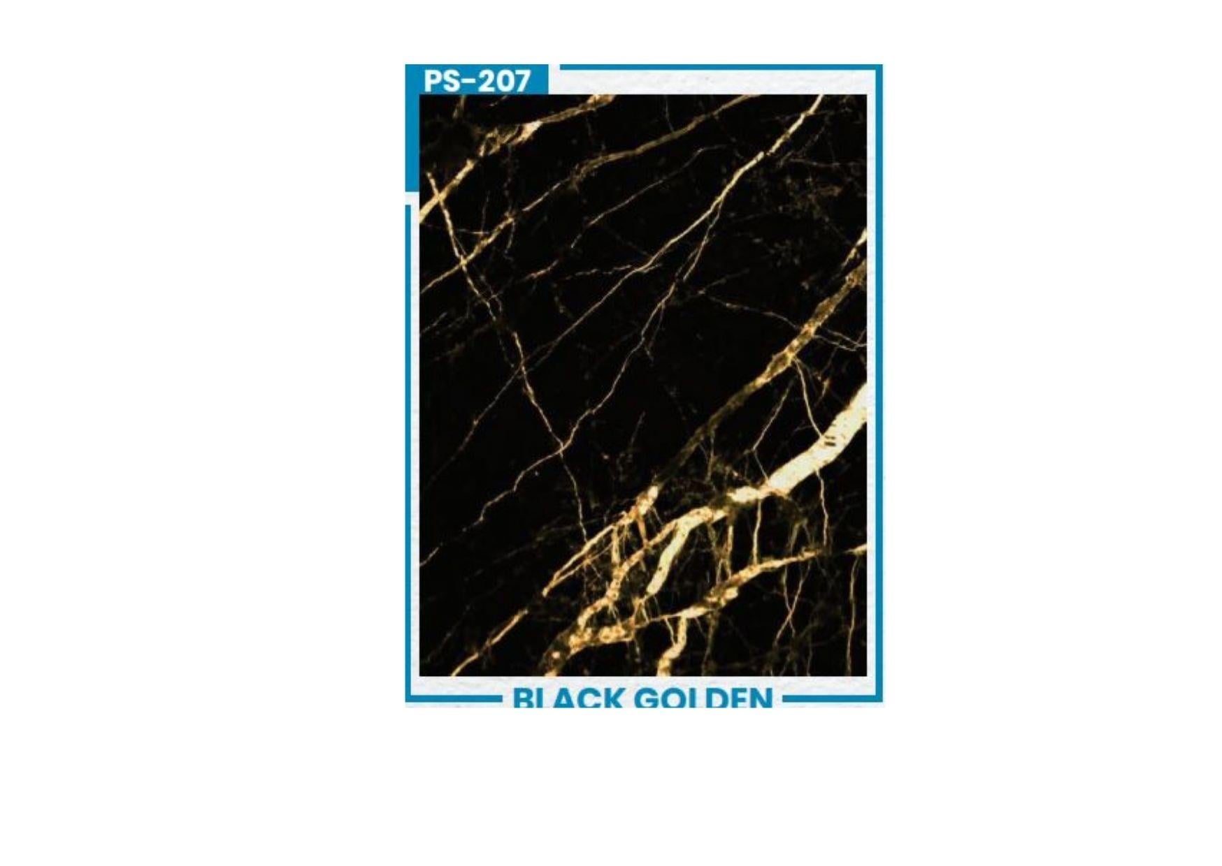 PS 207-1220X2800 MM PVC LEVHA İÇ MEKAN-BLACK GOLDEN