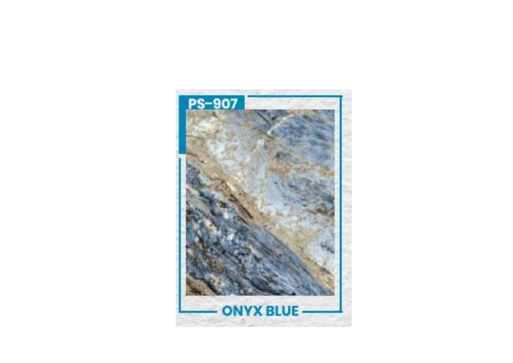 PS 907-1220X2800 MM PVC LEVHA İÇ MEKAN ONYX BLUE