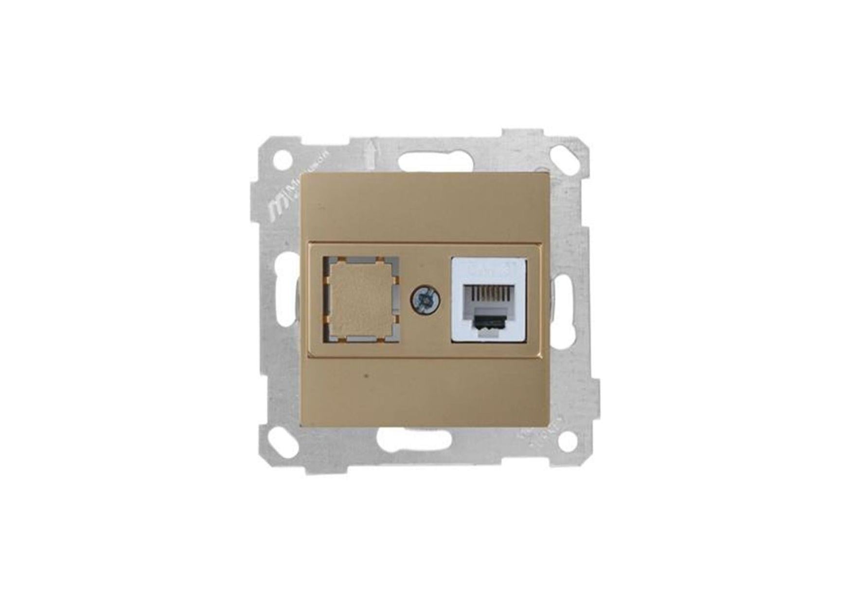RİTA MEK TUŞ TELEFON PRİZİ 1XRJ12 DORE