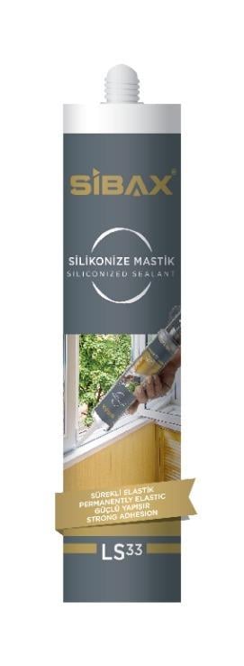 SİBAX-SİLİKONİZE MASTİK SİYAH 500 GRM-LS33