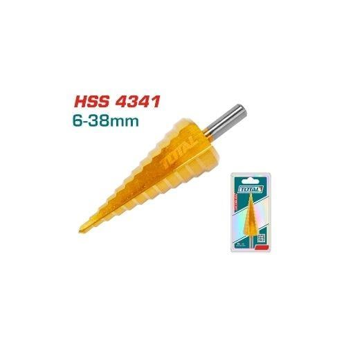 TOTAL-6-38 KADEMELİ MATKAP UCU TAC7563801