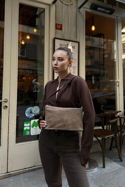 Eliana Omuz Çantası Vizon