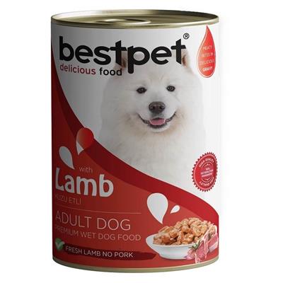 Bestpet Yetişkin Köpekler İçin, Taze Kuzu Parça Etli Ve Soslu Yaş Mama 400 gr