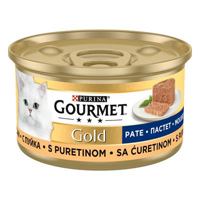 Gourmet Gold Kıyılmış Hindili Kedi Konservesi 85gr 