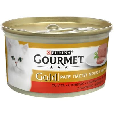 Gourmet Gold Kıyılmış Sığır Etli Kedi Konservesi 85gr