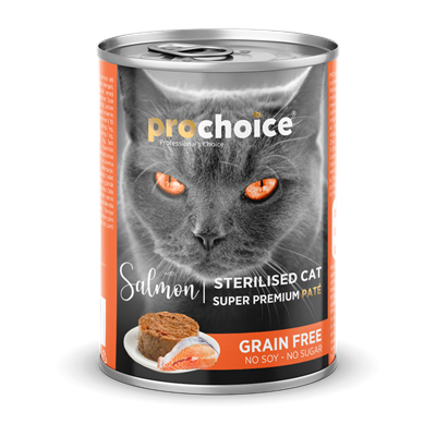 Prochoice Yetişkin Kediler İçin, Tahılsız, Somon Balıklı Ezme 400 gr