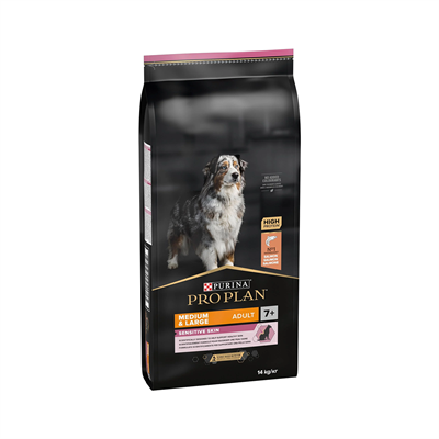 ProPlan Senior Sensitive Skin 7+ Somonlu ve Pirinçli Orta ve Büyük Irk Yaşlı Köpek Maması 14kg