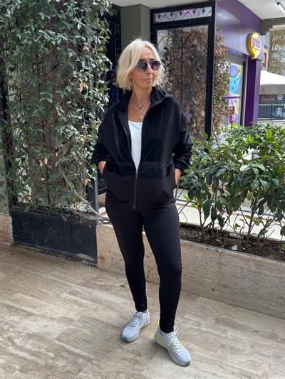 Foks Ve Paraşüt Garnili Beli Taşlı Mont 