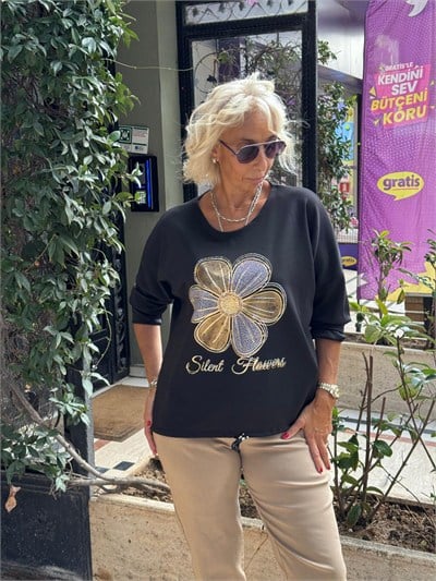 Papatya Desen Sweatshirt