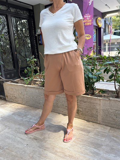 Viskon Pamuk Şort