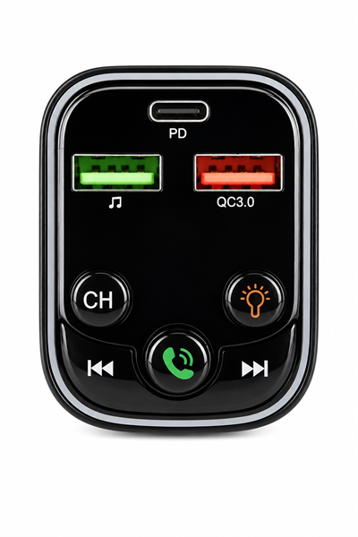 24V Akıllı Bluetooth FM Modülatör | QC 3.0 Hızlı Şarj Özellikli (FM06)