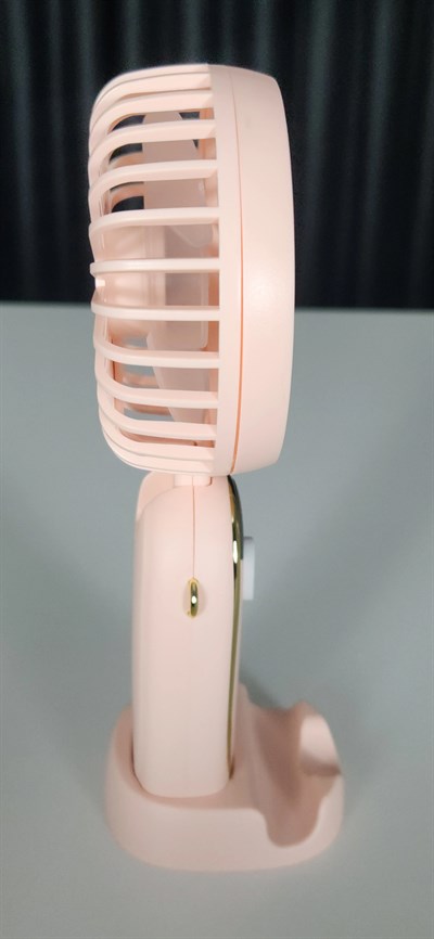 5 Kademeli Taşınabilir Mini Fan – Şarjlı, Sessiz USB Fan | Güçlü Hava Akışı, Uzun Kullanım Süresi (PEMBE)