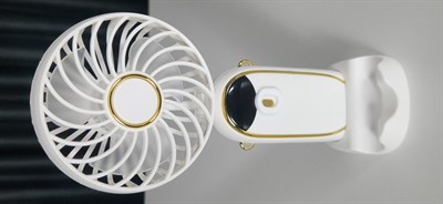 5 Kademeli Taşınabilir Mini Fan – Şarjlı, Sessiz USB Fan | Güçlü Hava Akışı, Uzun Kullanım Süresi (BEYAZ)