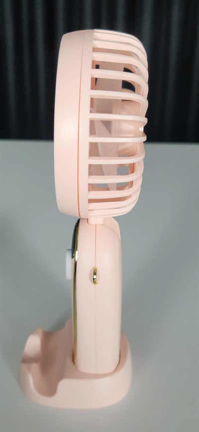5 Kademeli Taşınabilir Mini Fan – Şarjlı, Sessiz USB Fan | Güçlü Hava Akışı, Uzun Kullanım Süresi (PEMBE)