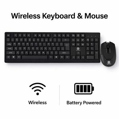 AI Destekli Kablosuz Klavye Mouse Seti – Çift Bağlantı, Multi-Platform Uyumlu, Yüksek Performans