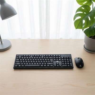 AI Destekli Kablosuz Klavye Mouse Seti – Çift Bağlantı, Multi-Platform Uyumlu, Yüksek Performans