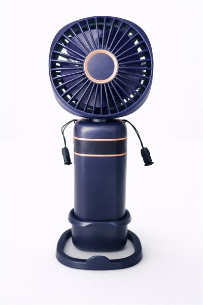 Taşınabilir Mini Fan – Şarjlı, Sessiz ve Güçlü Serinletici Fan (MAVİ) (S21)