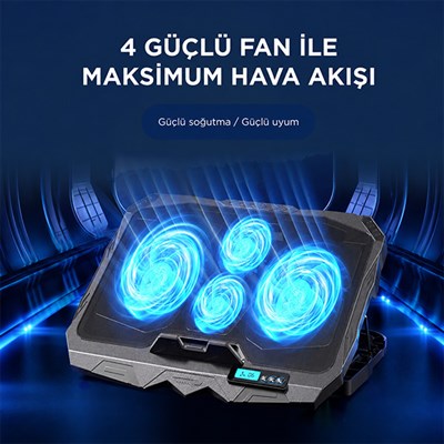 Ayarlanabilir Laptop Soğutucu Fan | Dizüstü Bilgisayar Isınmasını Azaltan Notebook Standı