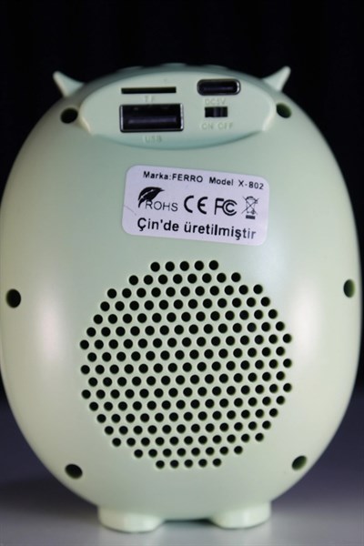 Baykuş Tasarım Bluetooth Mini Hoparlör AÇIK YEŞİL (X-802)