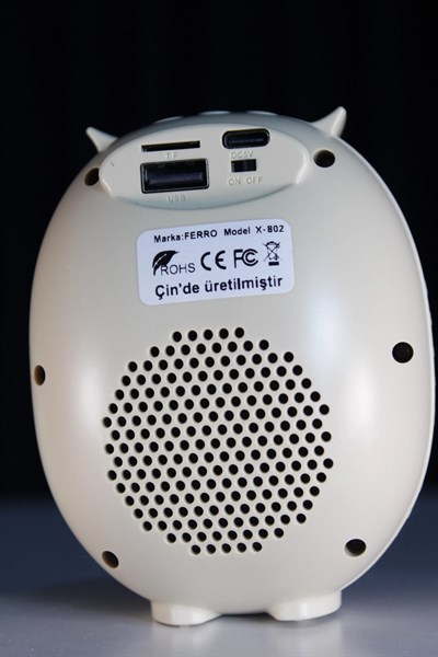 Baykuş Tasarım Bluetooth Mini Hoparlör GRİ (X-802)
