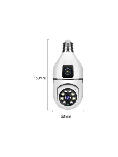 Torima CMR13 Çift Kameralı 360° Full Hd 1080p Ampül Smart Ip Güvenlik Kamerası
