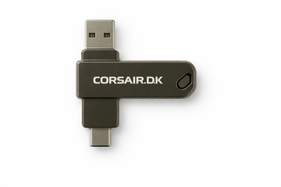 CORSAIR.D.K  16 GB ÇİF YÖNLÜ METAL TYP-C FLASH BELLEK