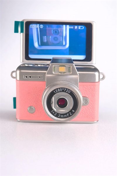 TELKUR Şarjlı Taşınabilir Küçük Boy Mini Kamera En Çok Tercih Edilen Mini Kamera (PEMBE) LK-027