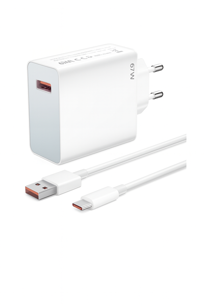 FERRO 67W Turbo Çift Şimşek Süper Hızlı  Şarj Cihazı Aleti 6A Kablo/Adaptör Seti