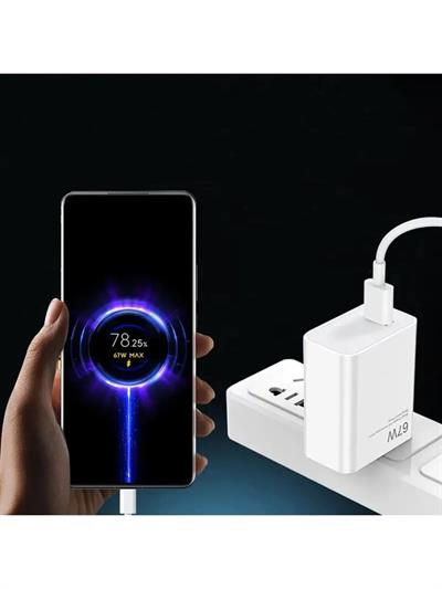 FERRO 67W Turbo Çift Şimşek Süper Hızlı  Şarj Cihazı Aleti 6A Kablo/Adaptör Seti