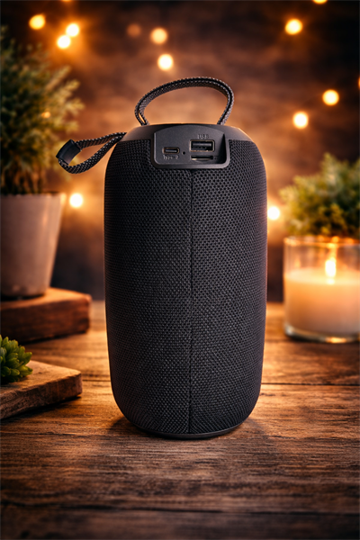 BS-29 Bluetooth Hoparlör RGB Işıklı 6.5W Taşınabilir Kablosuz Speaker Siyah
