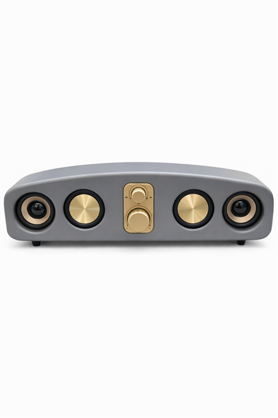 E-3403 10W Bluetooth Hoparlör | USB TF Kart AUX Destekli | Type-C Şarjlı Taşınabilir Speaker Gri