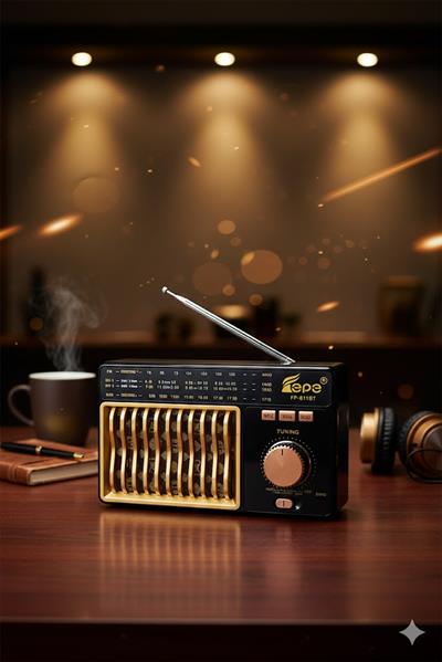 FP-811BT Nostaljik Radyo Görünümlü Fenerli Bluetooth,Hafıza Kartı,Usb Bellek,Aux Ve Radyo Destekli Hoparlör Ahşap