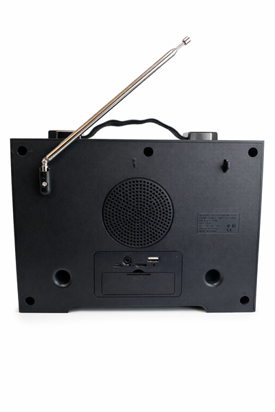 FP-821 Nostaljik Radyo Şömine Görünümlü LED Işık Fenerli Bluetooth,Hafıza Kartı,Usb Bellek,Aux Ve Radyo Destekli Hoparlör Kızıl Ahşap