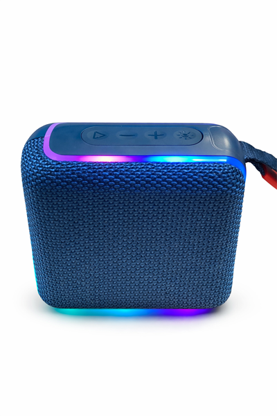 GO4 RGB Işıklı Kablosuz Bluetooth Hoparlör Mavi