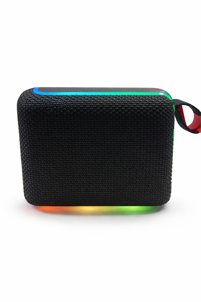 GO4 RGB Işıklı Kablosuz Bluetooth Hoparlör Siyah