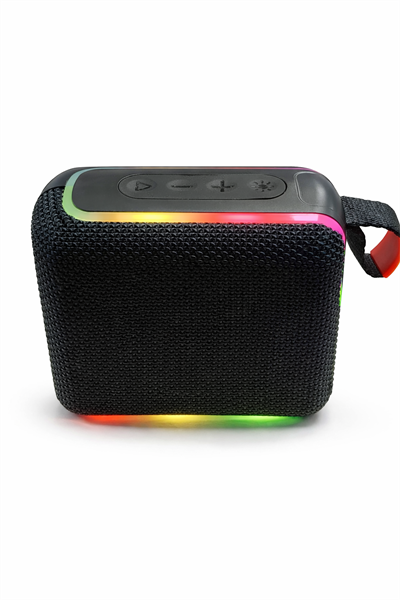 GO4 RGB Işıklı Kablosuz Bluetooth Hoparlör Siyah