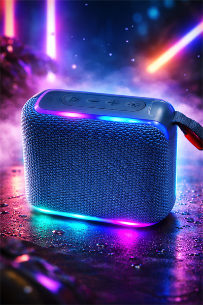 GO4 RGB Işıklı Kablosuz Bluetooth Hoparlör Mavi