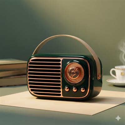 GTS-1959 Retro Bluetooth Hoparlör – Askılı Tasarım, USB & TF Kart Destekli, Taşınabilir Mini Ses Sistemi Yeşil