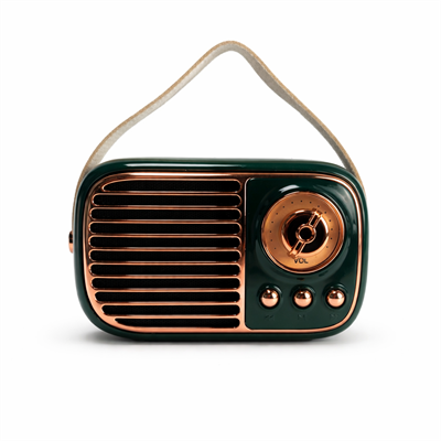 GTS-1959 Retro Bluetooth Hoparlör – Askılı Tasarım, USB & TF Kart Destekli, Taşınabilir Mini Ses Sistemi Yeşil