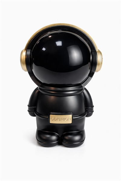 LN-808 Astronot Figürlü RGB Işıklı Bluetooth Hoparlör USB & TF Kart Destekli Siyah
